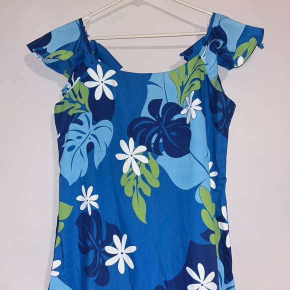 Vintage Hoku Hawaiian Long Dress Size L - Picture 3 of 6
